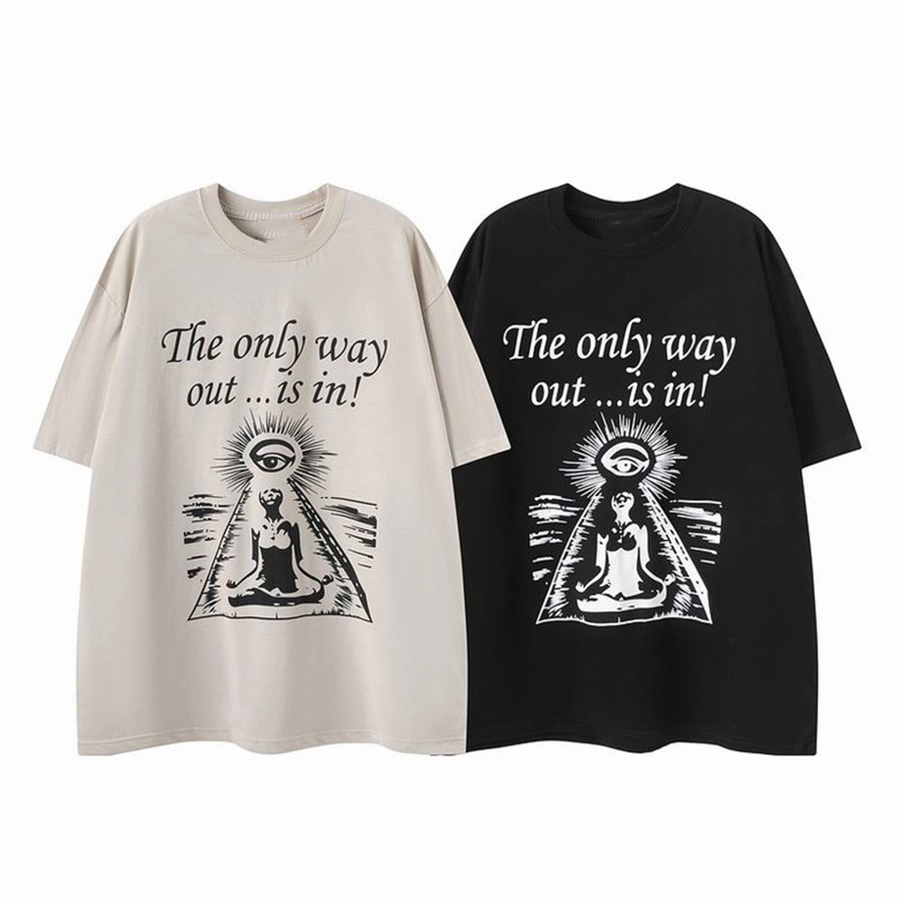 Boys Graphic Print The Only Way out Is in T Shirts Short Sleeve Tees