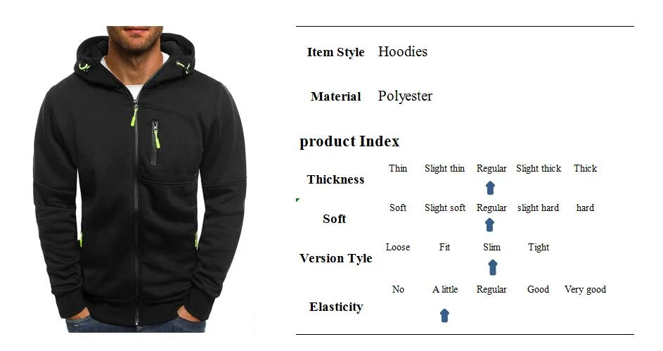 Spring Men′s Jackets Hooded Coats Casual Zipper Sweatshirts Male Tracksuit Fashion Jacket Mens Clothing Outerwear